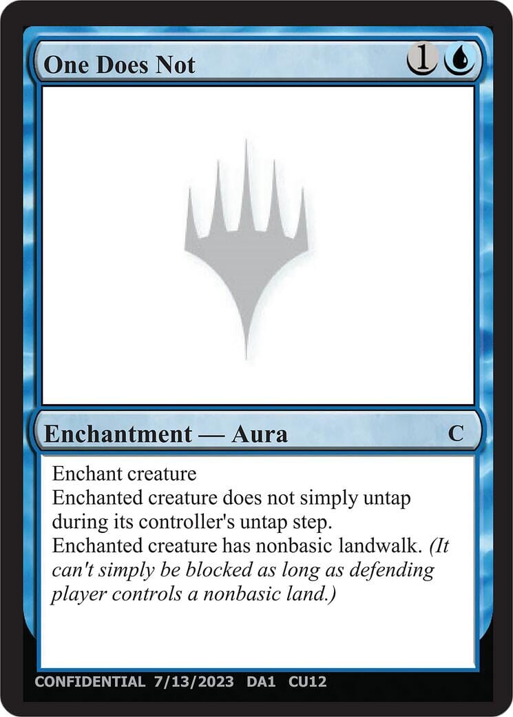 One Does Not [Unknown Event] MTG Single Magic: The Gathering  | Multizone: Comics And Games