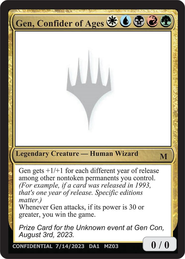 Gen, Confider of Ages [Mystery Booster] MTG Single Magic: The Gathering  | Multizone: Comics And Games
