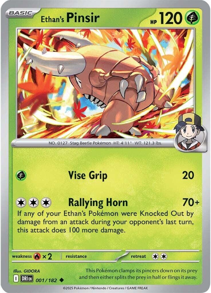 Ethan's Pinsir (001/182) [Scarlet & Violet: Destined Rivals] Pokemon Single Pokémon  | Multizone: Comics And Games