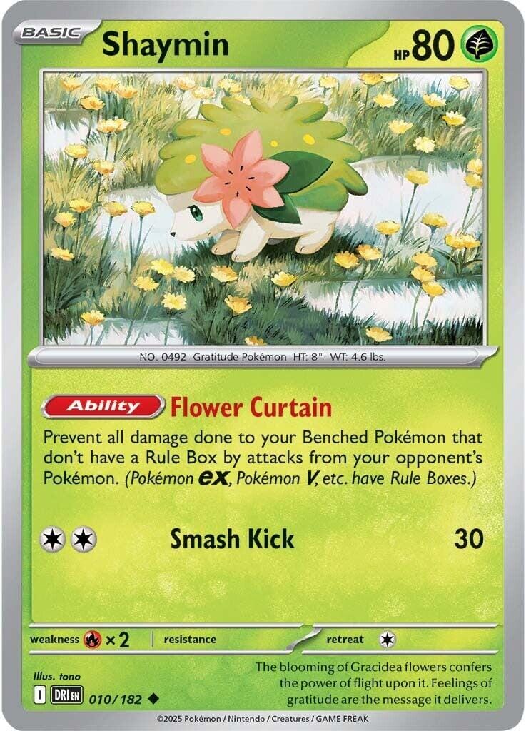 Shaymin (010/182) [Scarlet & Violet: Destined Rivals] Pokemon Single Pokémon  | Multizone: Comics And Games