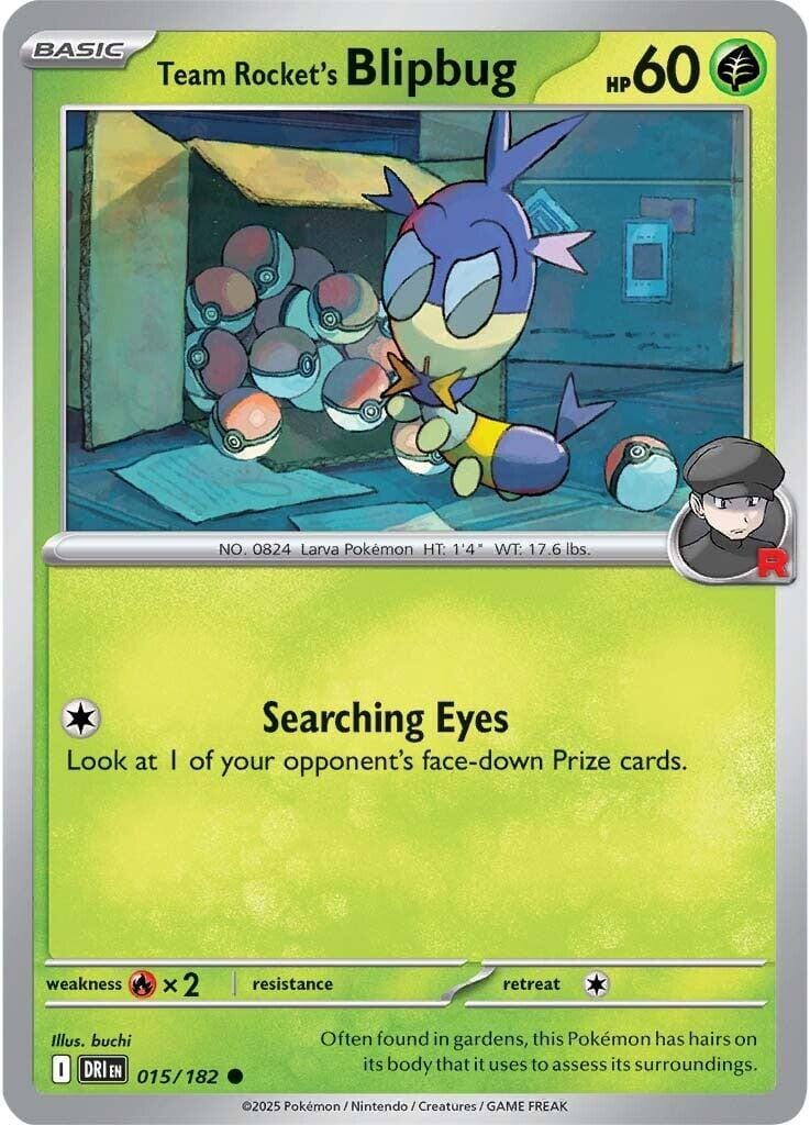 Team Rocket's Blipbug (015/182) [Scarlet & Violet: Destined Rivals] Pokemon Single Pokémon  | Multizone: Comics And Games