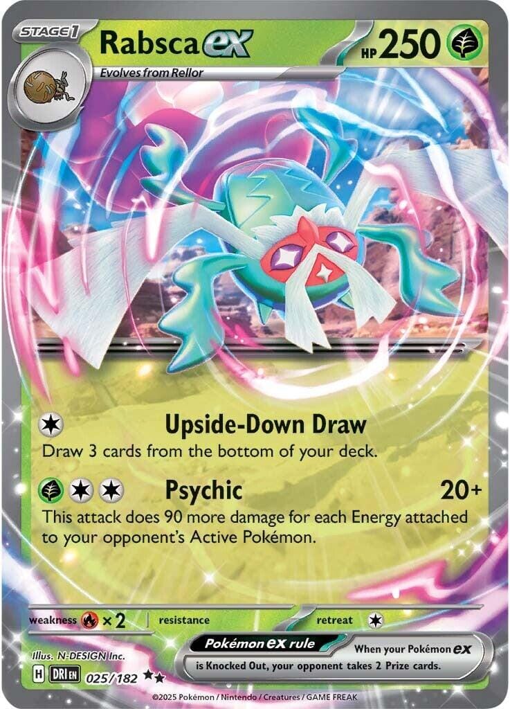 Rabsca ex (025/182) [Scarlet & Violet: Destined Rivals] Pokemon Single Pokémon  | Multizone: Comics And Games