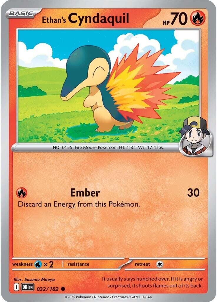 Ethan's Cyndaquil (032/182) [Scarlet & Violet: Destined Rivals] Pokemon Single Pokémon  | Multizone: Comics And Games