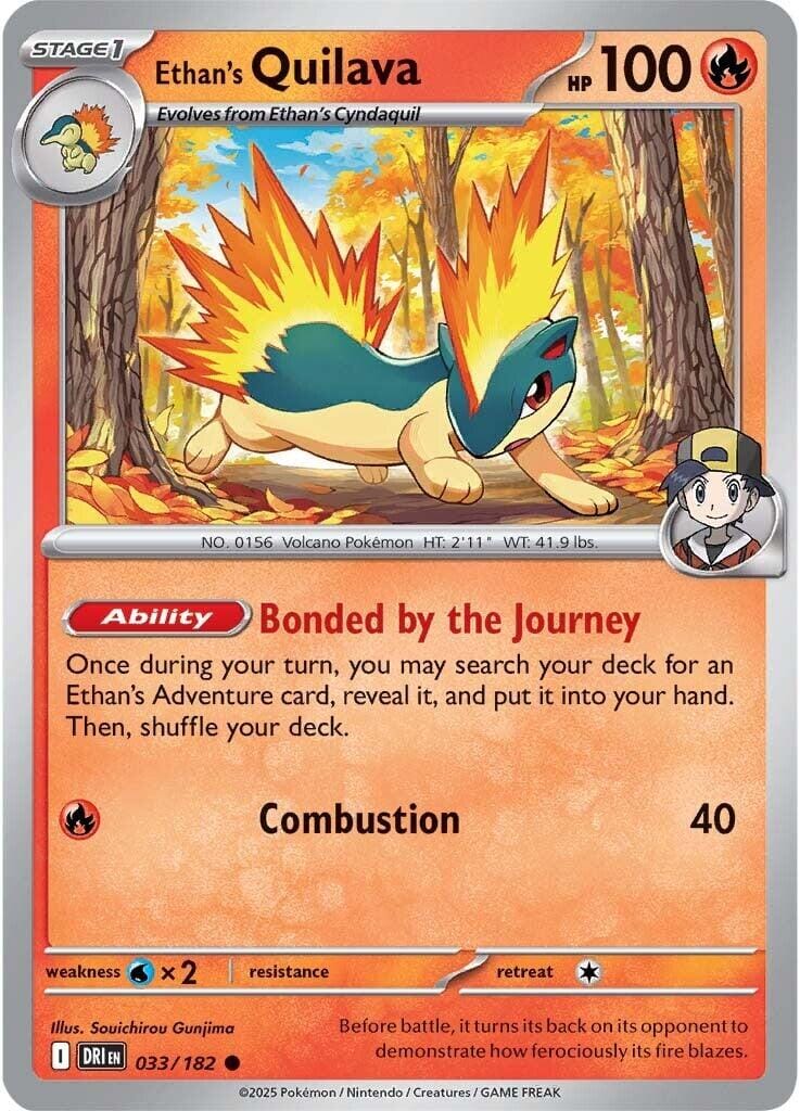 Ethan's Quilava (033/182) [Scarlet & Violet: Destined Rivals] Pokemon Single Pokémon  | Multizone: Comics And Games