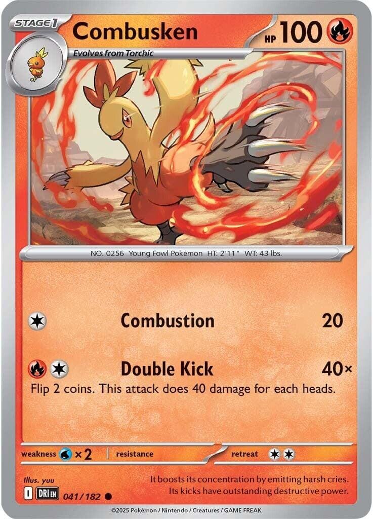 Combusken (041/182) [Scarlet & Violet: Destined Rivals] Pokemon Single Pokémon  | Multizone: Comics And Games