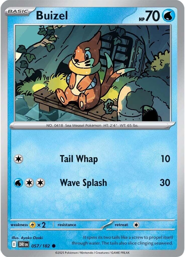 Buizel (057/182) [Scarlet & Violet: Destined Rivals] Pokemon Single Pokémon  | Multizone: Comics And Games
