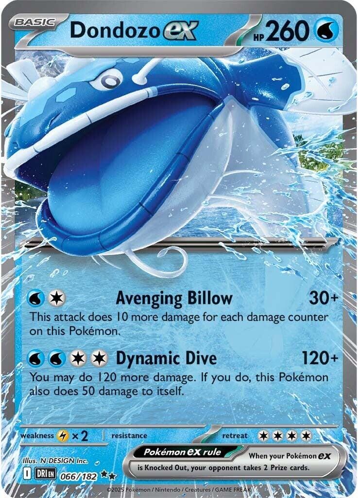 Dondozo ex (066/182) [Scarlet & Violet: Destined Rivals] Pokemon Single Pokémon  | Multizone: Comics And Games