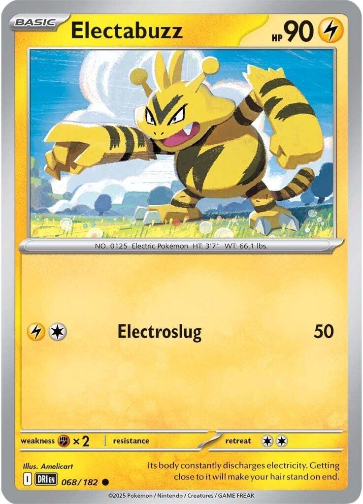 Electabuzz (068/182) [Scarlet & Violet: Destined Rivals] Pokemon Single Pokémon  | Multizone: Comics And Games
