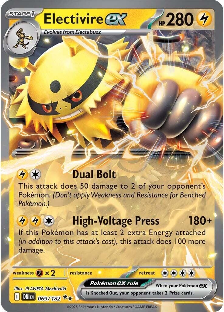 Electivire ex (069/182) [Scarlet & Violet: Destined Rivals] Pokemon Single Pokémon  | Multizone: Comics And Games