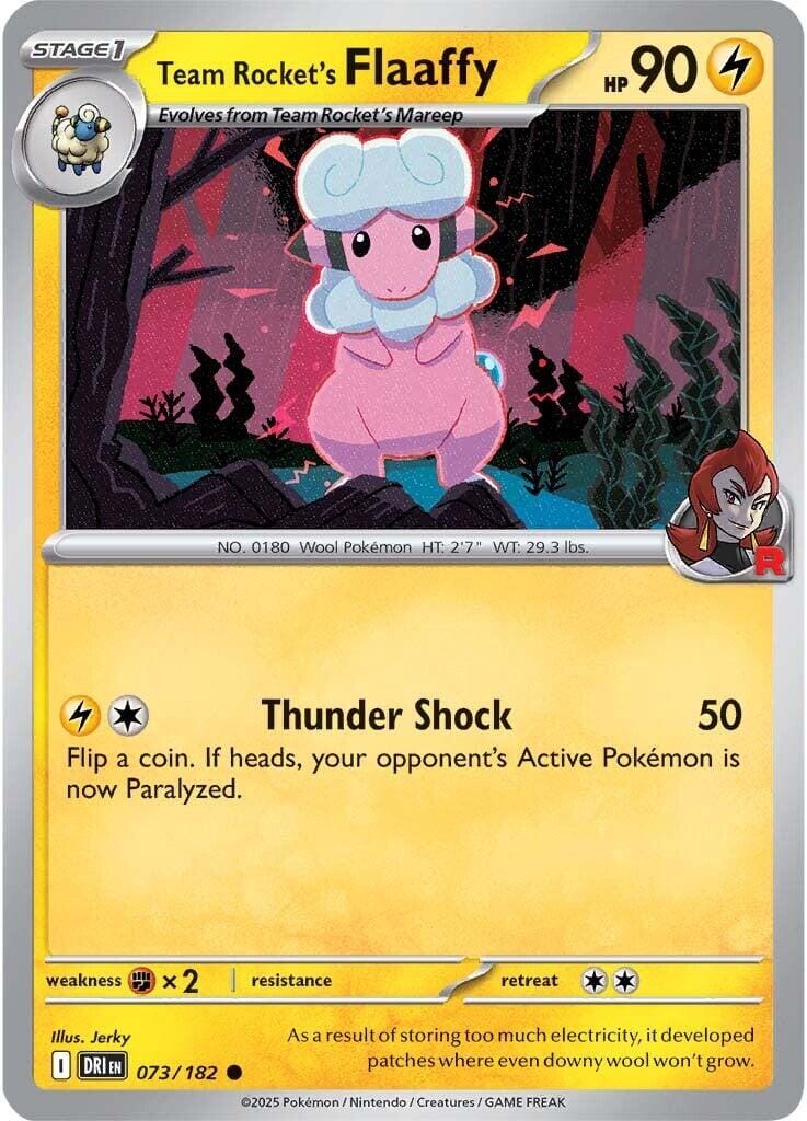 Team Rocket's Flaaffy (073/182) [Scarlet & Violet: Destined Rivals] Pokemon Single Pokémon  | Multizone: Comics And Games
