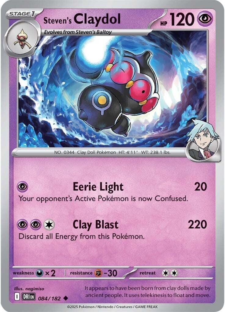 Steven's Claydol (084/182) [Scarlet & Violet: Destined Rivals] Pokemon Single Pokémon  | Multizone: Comics And Games