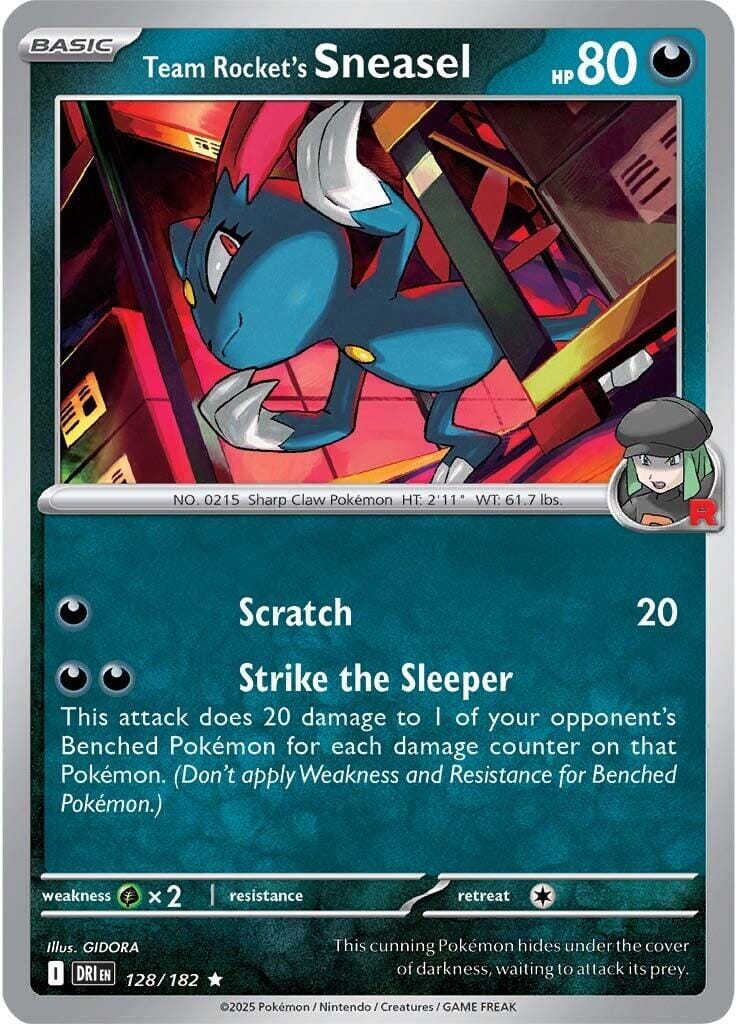 Team Rocket's Sneasel (128/182) [Scarlet & Violet: Destined Rivals] Pokemon Single Pokémon  | Multizone: Comics And Games