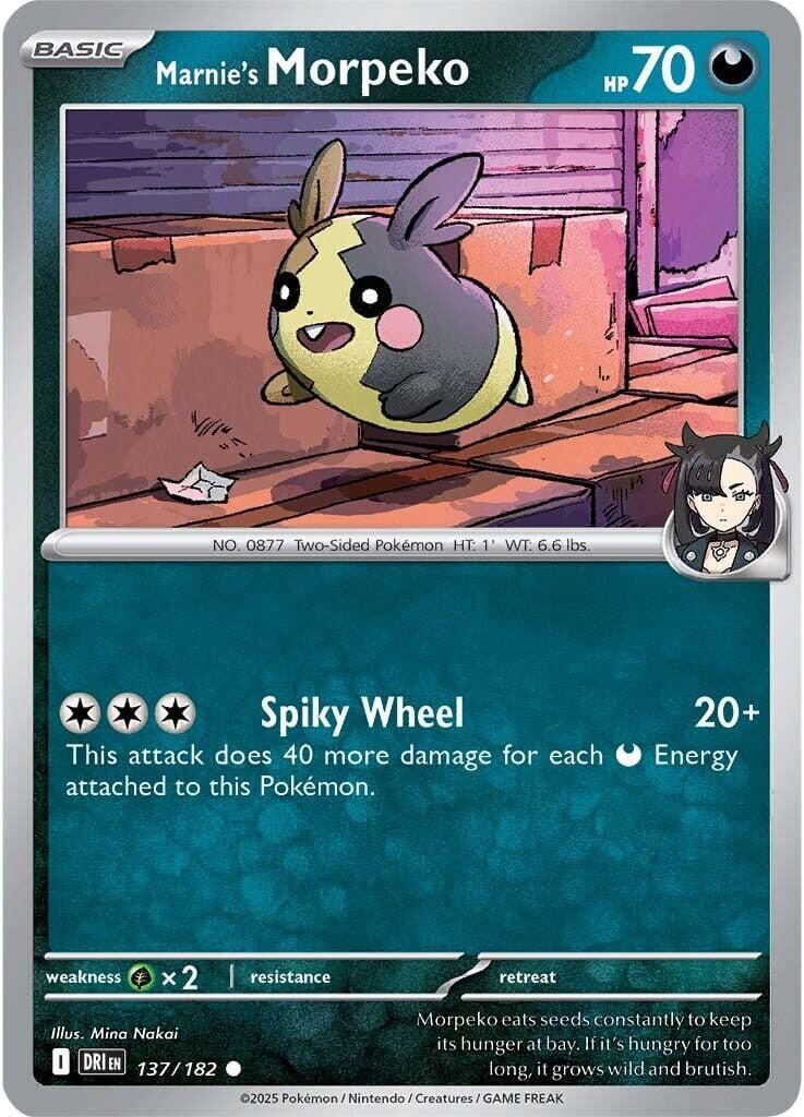 Marnie's Morpeko (137/182) [Scarlet & Violet: Destined Rivals] Pokemon Single Pokémon  | Multizone: Comics And Games
