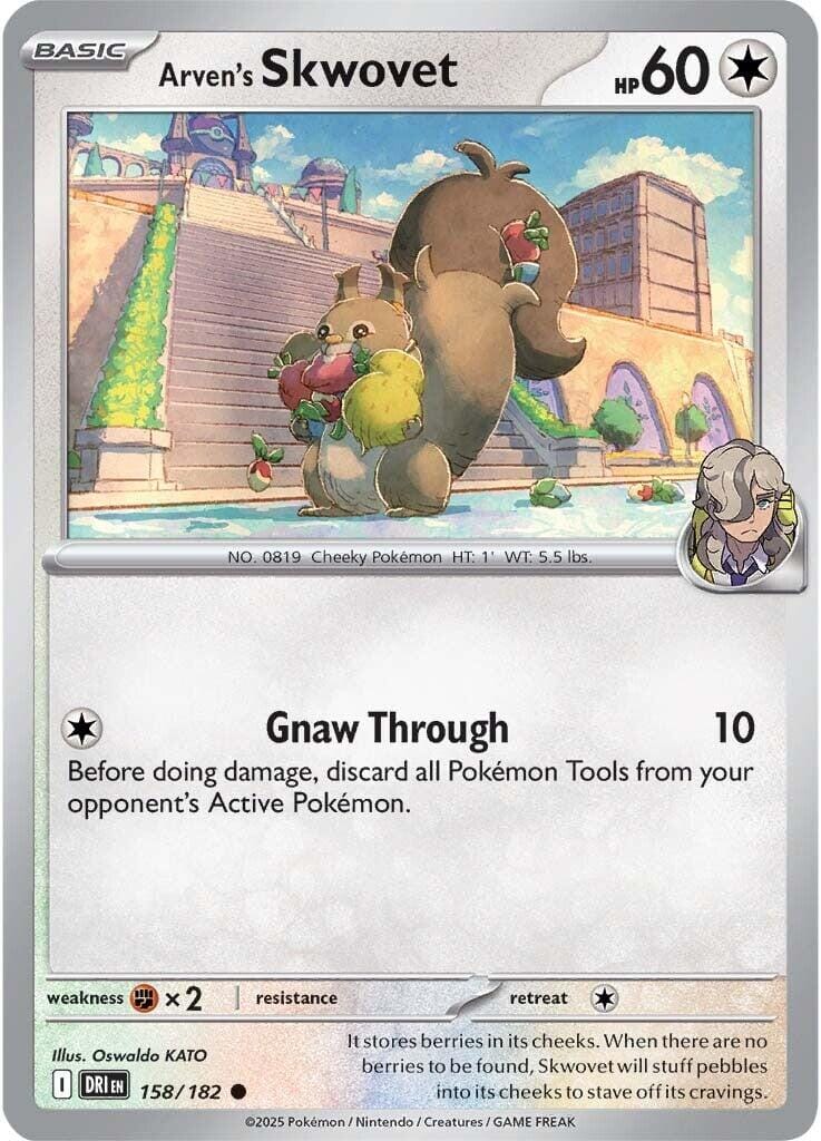 Arven's Skwovet (158/182) [Scarlet & Violet: Destined Rivals] Pokemon Single Pokémon  | Multizone: Comics And Games