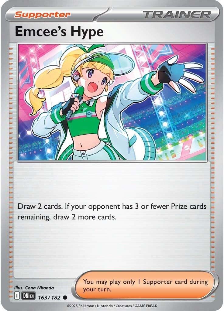 Emcee's Hype (163/182) [Scarlet & Violet: Destined Rivals] Pokemon Single Pokémon  | Multizone: Comics And Games
