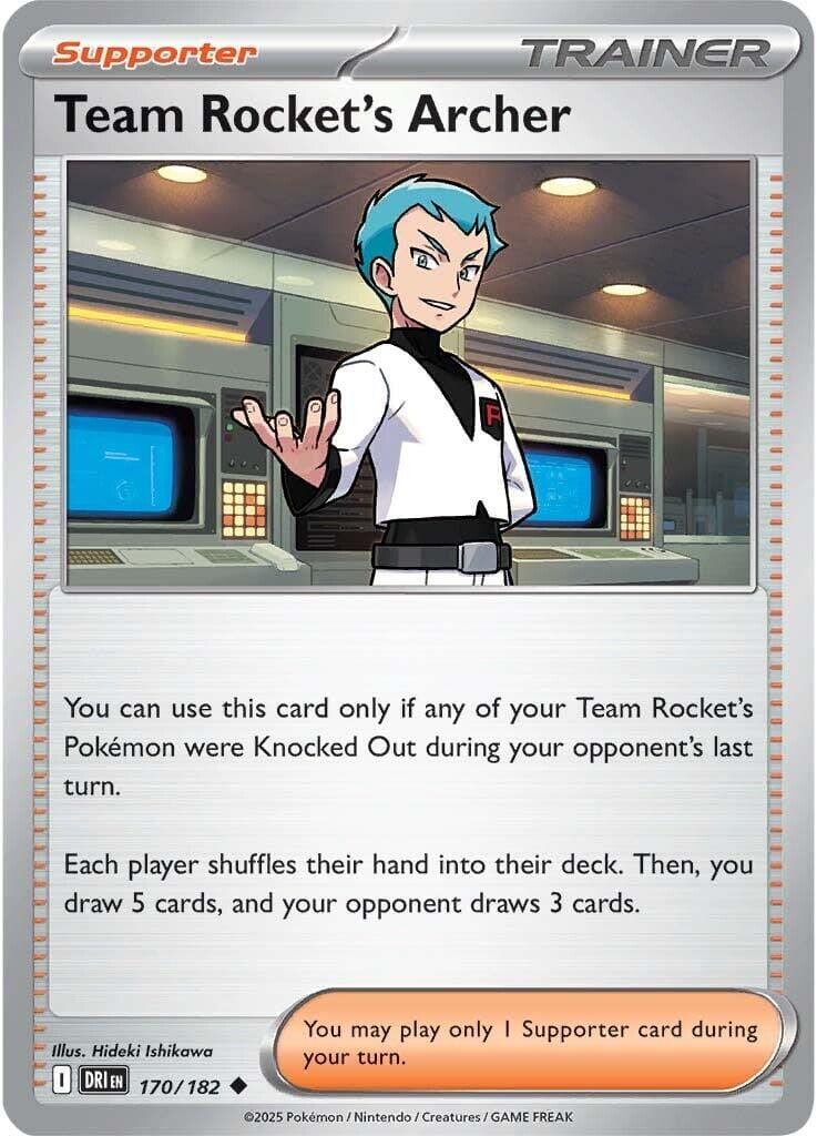 Team Rocket's Archer (170/182) [Scarlet & Violet: Destined Rivals] Pokemon Single Pokémon  | Multizone: Comics And Games