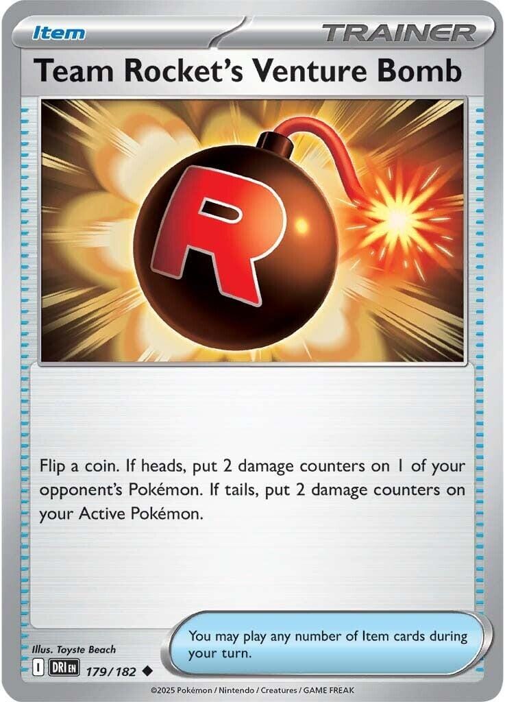 Team Rocket's Venture Bomb (179/182) [Scarlet & Violet: Destined Rivals] Pokemon Single Pokémon  | Multizone: Comics And Games