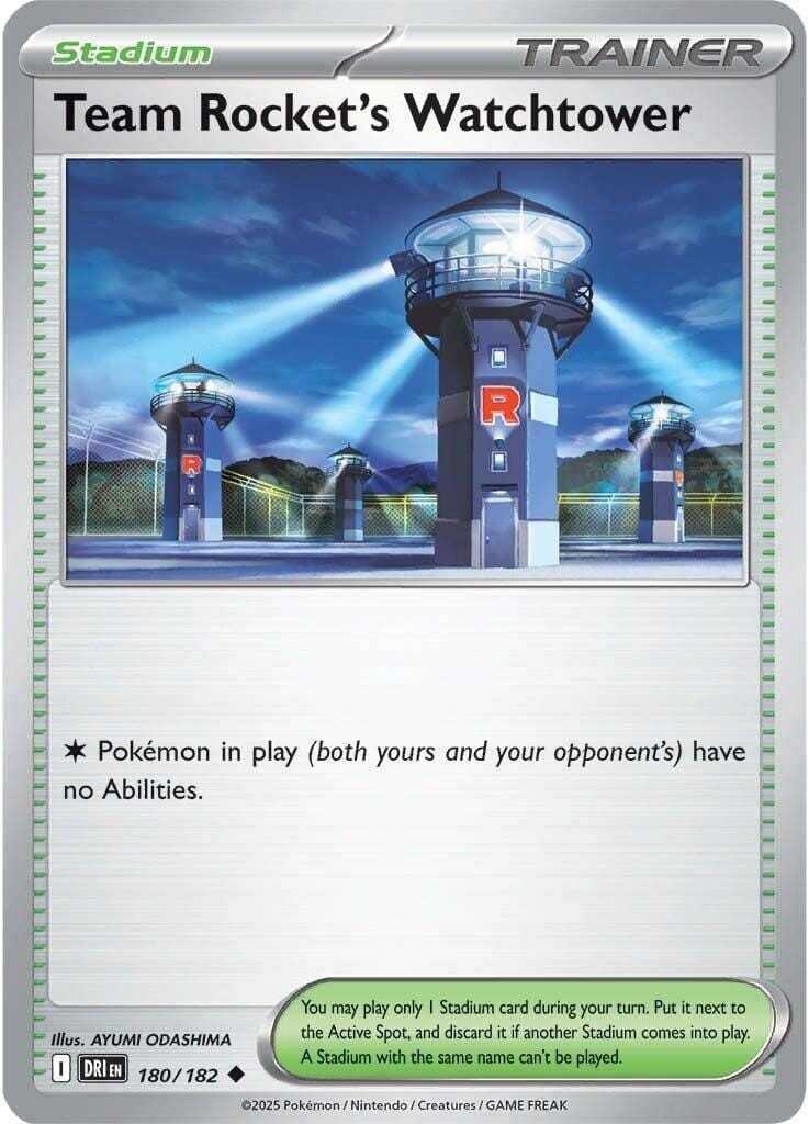 Team Rocket's Watchtower (180/182) [Scarlet & Violet: Destined Rivals] Pokemon Single Pokémon  | Multizone: Comics And Games