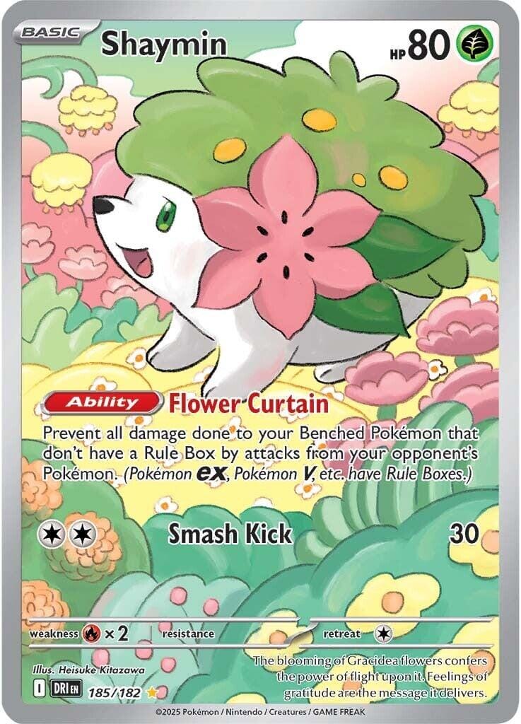 Shaymin (185/182) [Scarlet & Violet: Destined Rivals] Pokemon Single Pokémon  | Multizone: Comics And Games