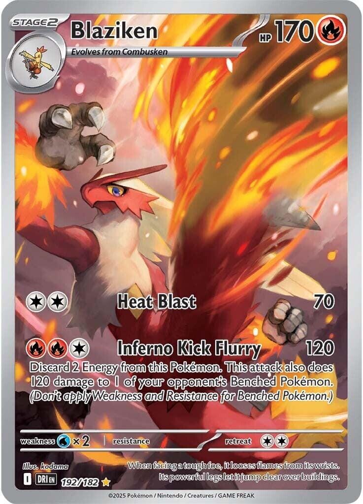Blaziken (192/182) [Scarlet & Violet: Destined Rivals] Pokemon Single Pokémon  | Multizone: Comics And Games