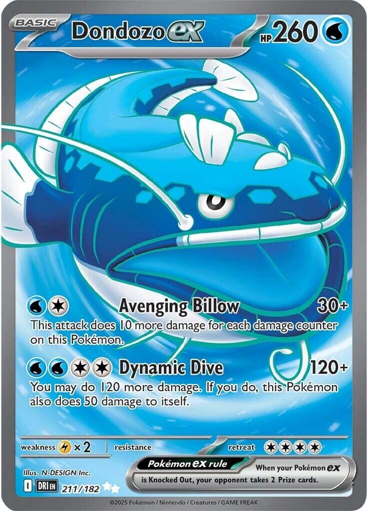 Dondozo ex (211/182) [Scarlet & Violet: Destined Rivals] Pokemon Single Pokémon  | Multizone: Comics And Games