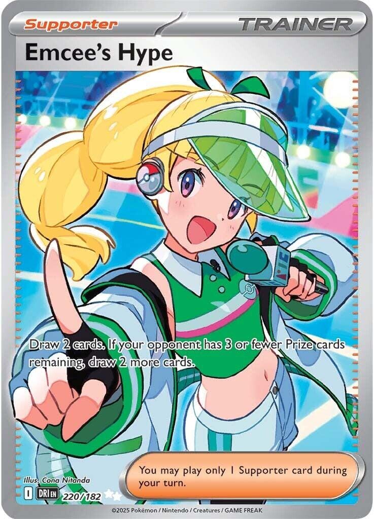 Emcee's Hype (220/182) [Scarlet & Violet: Destined Rivals] Pokemon Single Pokémon  | Multizone: Comics And Games