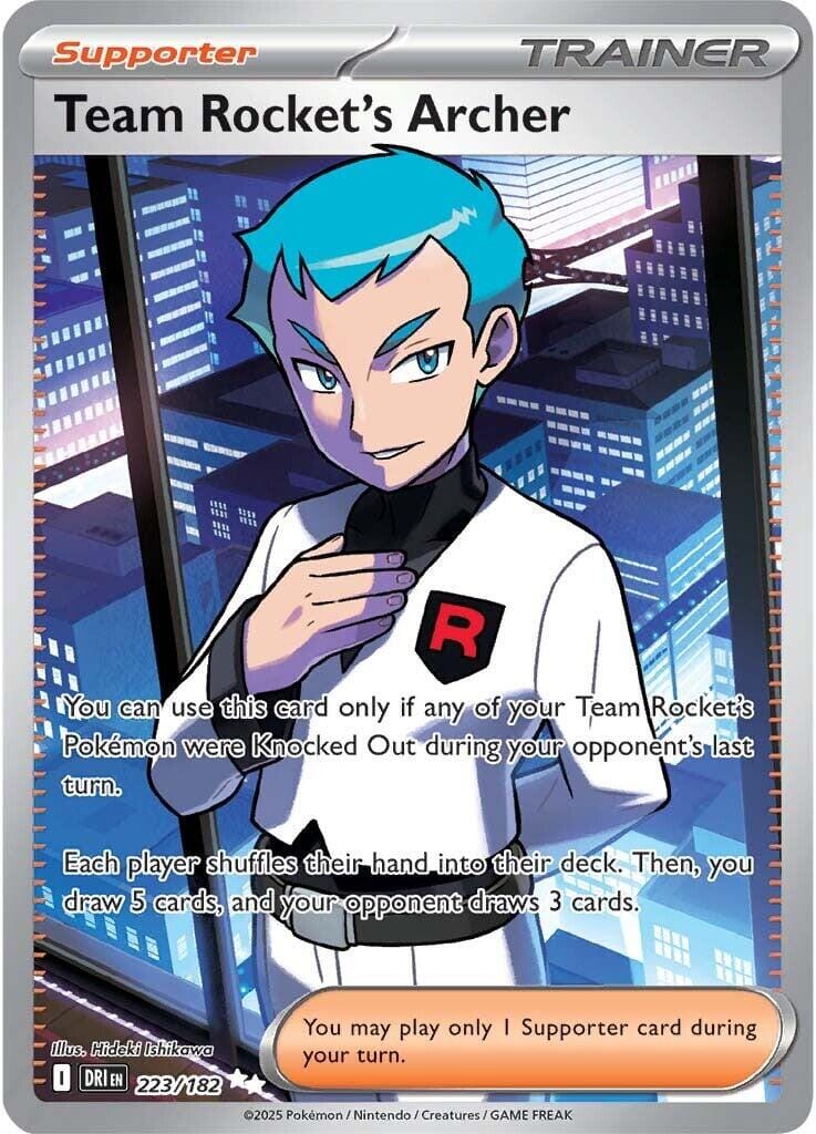 Team Rocket's Archer (223/182) [Scarlet & Violet: Destined Rivals] Pokemon Single Pokémon  | Multizone: Comics And Games