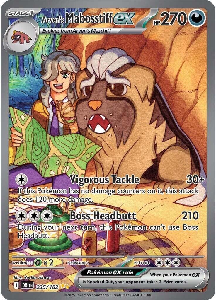 Arven's Mabosstiff ex (235/182) [Scarlet & Violet: Destined Rivals] Pokemon Single Pokémon  | Multizone: Comics And Games