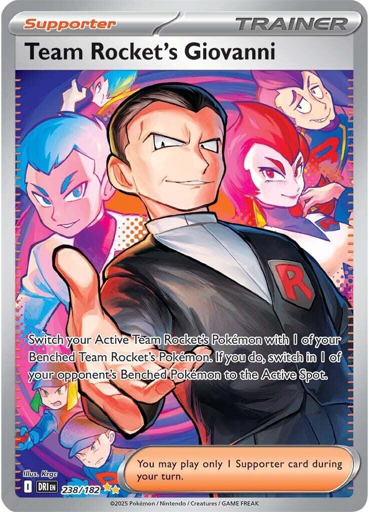Team Rocket's Giovanni (238/182) [Scarlet & Violet: Destined Rivals] Pokemon Single Pokémon  | Multizone: Comics And Games