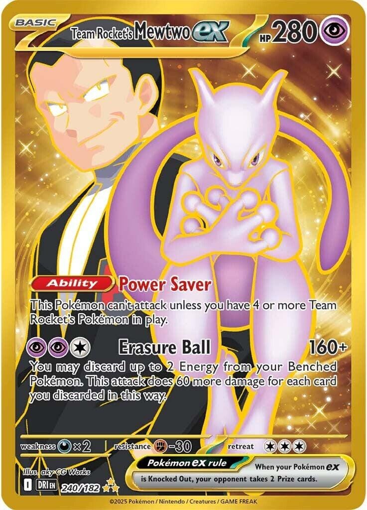 Team Rocket's Mewtwo ex (240/182) [Scarlet & Violet: Destined Rivals] Pokemon Single Pokémon  | Multizone: Comics And Games
