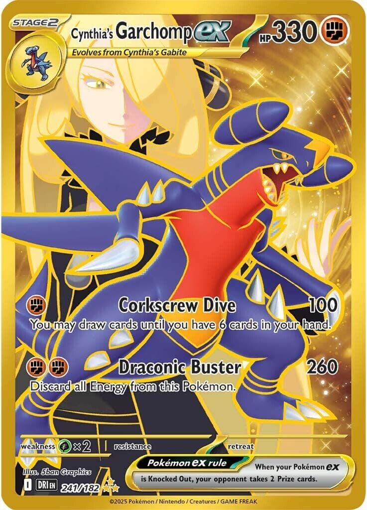 Cynthia's Garchomp ex (241/182) [Scarlet & Violet: Destined Rivals] Pokemon Single Pokémon  | Multizone: Comics And Games