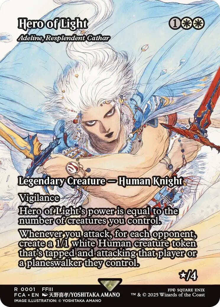 Hero of Light - Adeline, Resplendent Cathar (Showcase) [FINAL FANTASY : Through the Ages] MTG Single Magic: The Gathering  | Multizone: Comics And Games