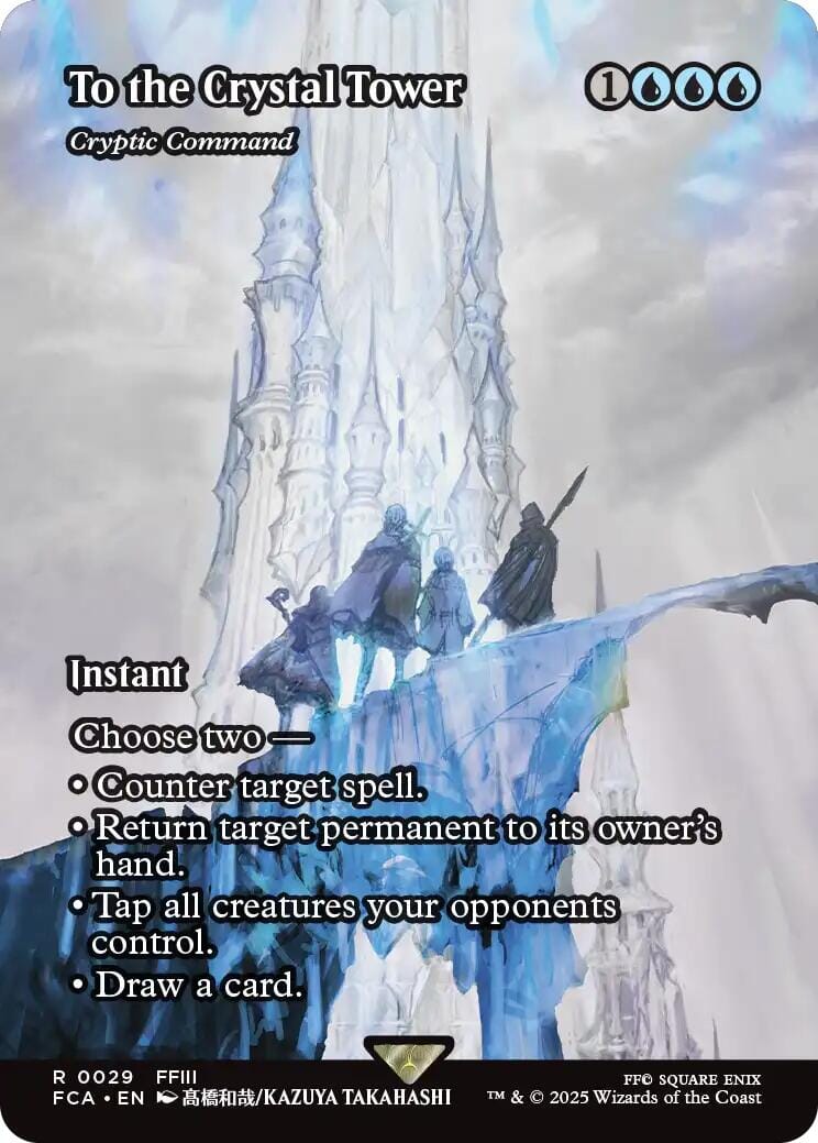 To the Crystal Tower - Cryptic Command (Showcase) [FINAL FANTASY : Through the Ages] MTG Single Magic: The Gathering  | Multizone: Comics And Games