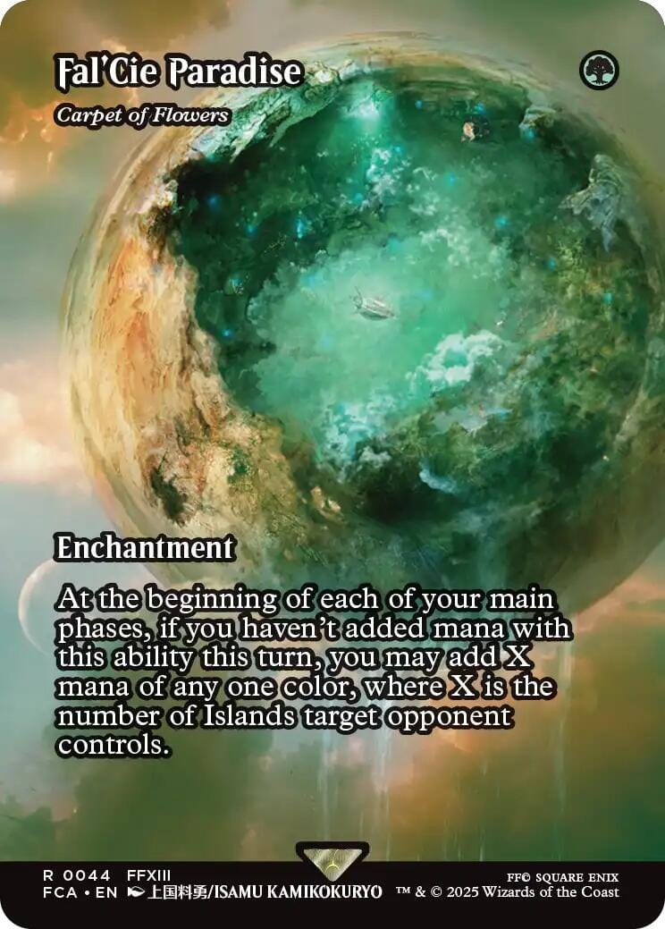 Fal'Cie Paradise - Carpet of Flowers (Showcase) [FINAL FANTASY : Through the Ages] MTG Single Magic: The Gathering  | Multizone: Comics And Games