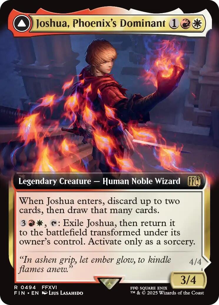 Joshua, Phoenix's Dominant (Extended Art) [FINAL FANTASY] MTG Single Magic: The Gathering  | Multizone: Comics And Games