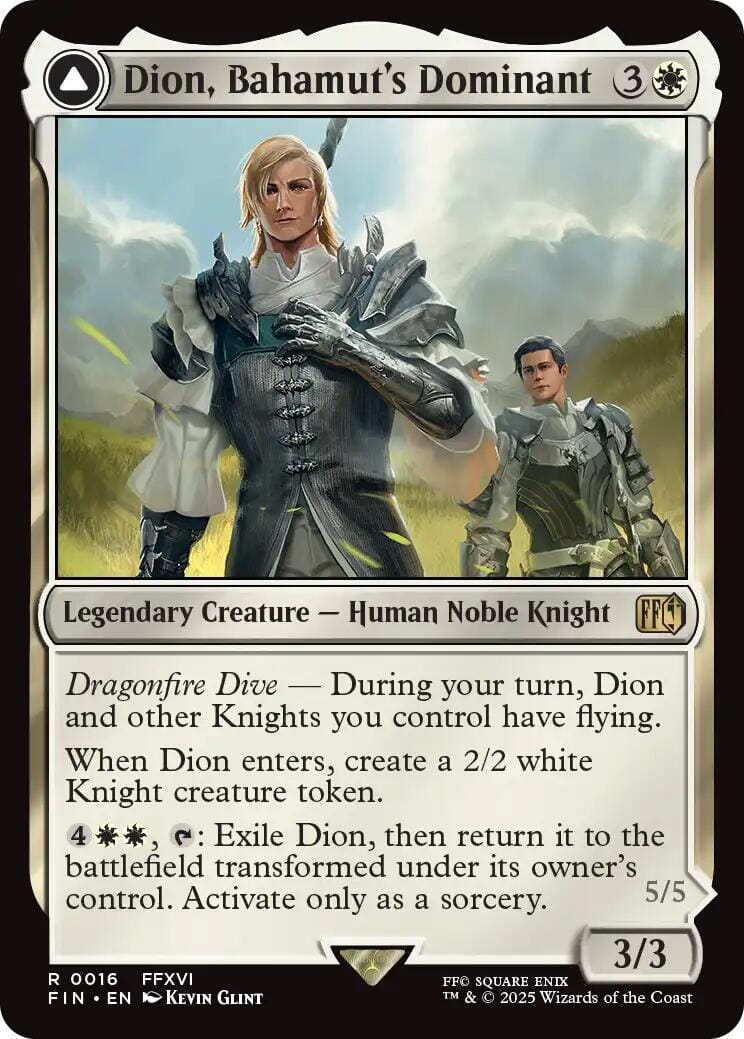 Dion, Bahamut's Dominant // Bahamut, Warden of Light [FINAL FANTASY] MTG Single Magic: The Gathering  | Multizone: Comics And Games
