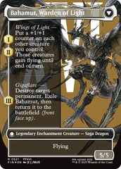 Dion, Bahamut's Dominant // Bahamut, Warden of Light (Borderless) (Surge Foil) [FINAL FANTASY] MTG Single Magic: The Gathering  | Multizone: Comics And Games
