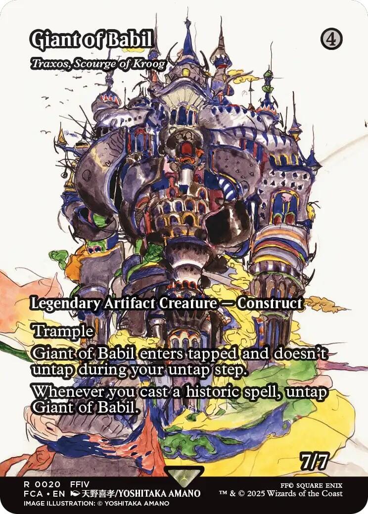 Giant of Babil - Traxos, Scourge of Kroog (Showcase) [FINAL FANTASY : Through the Ages] MTG Single Magic: The Gathering  | Multizone: Comics And Games