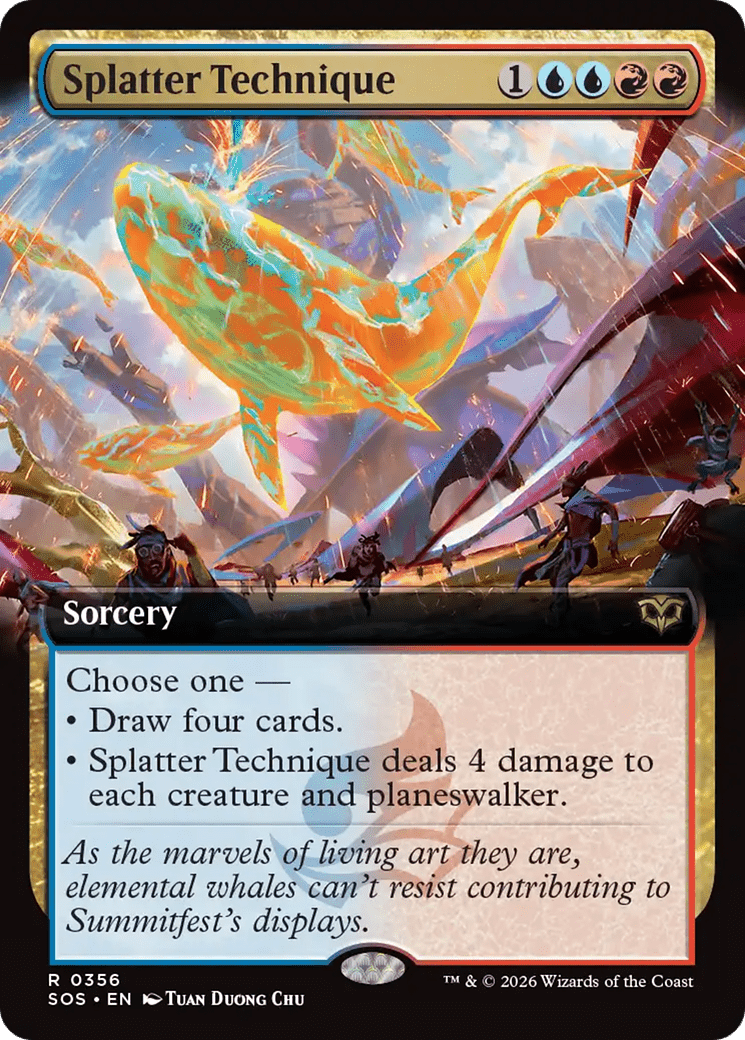 Splatter Technique (Extended Art) [Secrets of Strixhaven] MTG Single Magic: The Gathering  | Multizone: Comics And Games