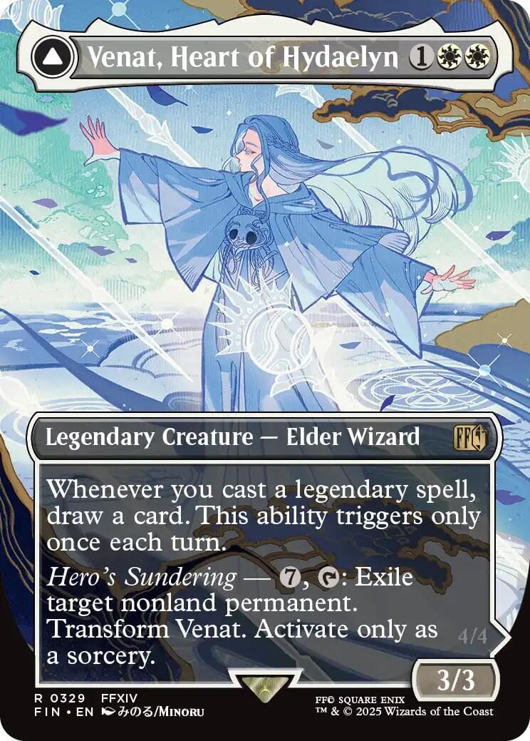 Venat, Heart of Hydaelyn // Hydaelyn, the Mothercrystal (Borderless) [FINAL FANTASY] MTG Single Magic: The Gathering  | Multizone: Comics And Games