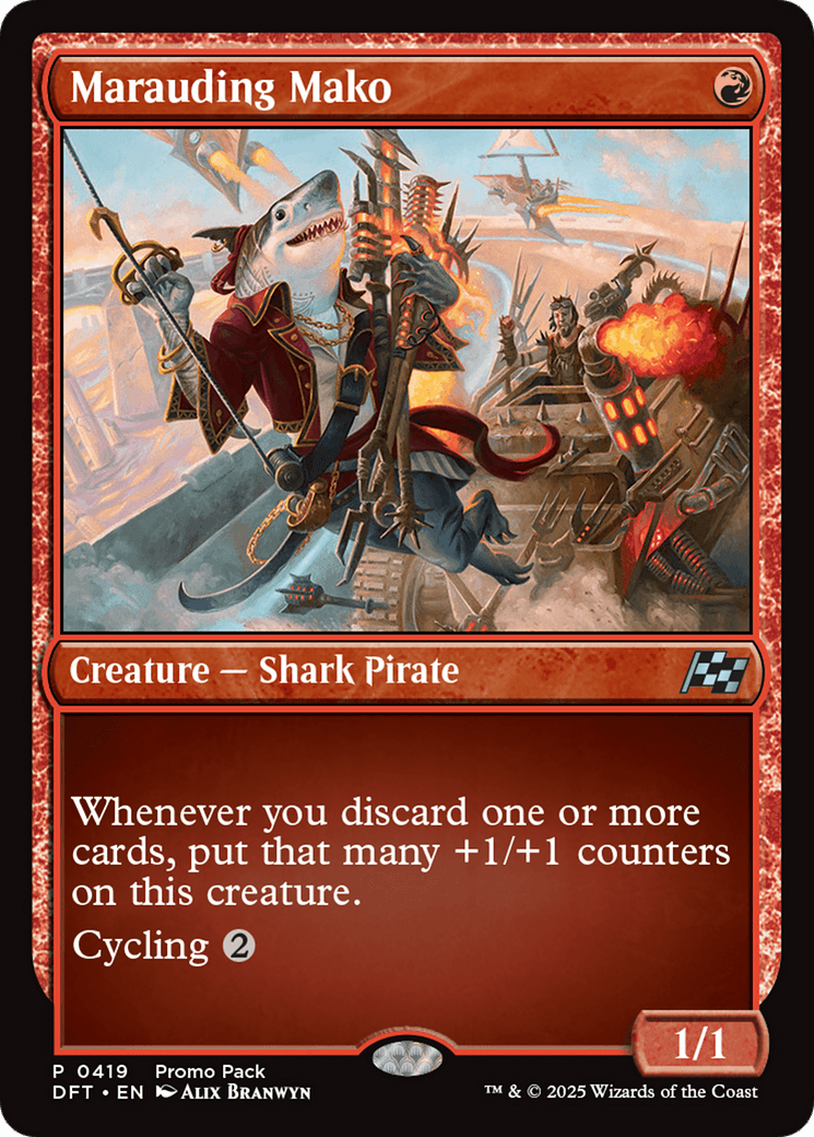 Marauding Mako (Promo Pack) [Aetherdrift Promos] MTG Single Magic: The Gathering  | Multizone: Comics And Games