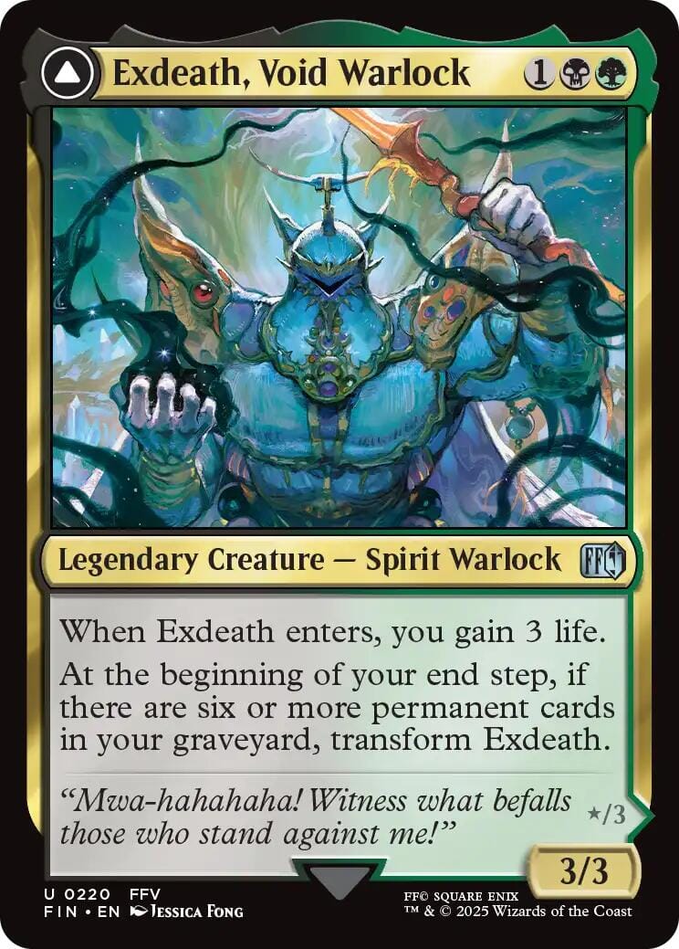 Exdeath, Void Warlock // Neo Exdeath, Dimension's End [FINAL FANTASY] MTG Single Magic: The Gathering  | Multizone: Comics And Games