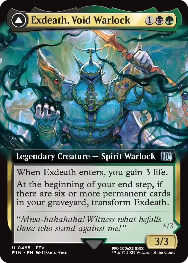 Exdeath, Void Warlock // Neo Exdeath, Dimension's End (Extended Art) [FINAL FANTASY] MTG Single Magic: The Gathering  | Multizone: Comics And Games