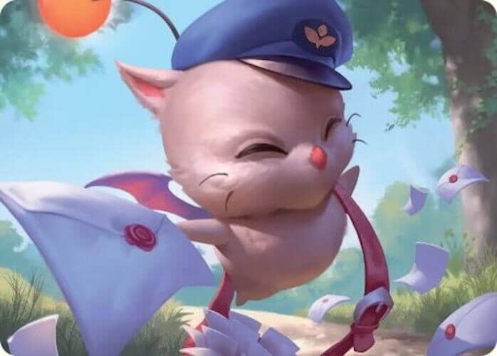 Delivery Moogle Art Card [FINAL FANTASY Art Series] MTG Single Magic: The Gathering  | Multizone: Comics And Games