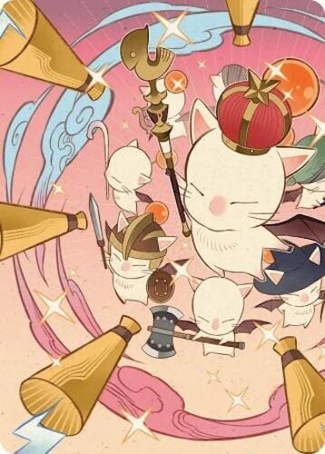 Summon: Good King Mog XII Art Card [FINAL FANTASY Art Series] MTG Single Magic: The Gathering  | Multizone: Comics And Games
