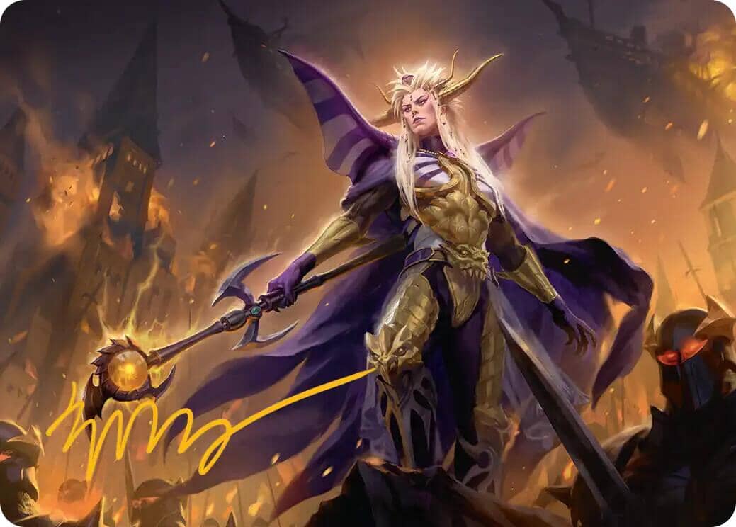 The Emperor of Palamecia Art Card (Gold-Stamped Signature) [FINAL FANTASY Art Series] MTG Single Magic: The Gathering  | Multizone: Comics And Games