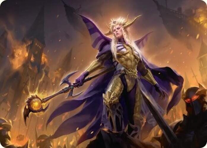 The Emperor of Palamecia Art Card [FINAL FANTASY Art Series] MTG Single Magic: The Gathering  | Multizone: Comics And Games