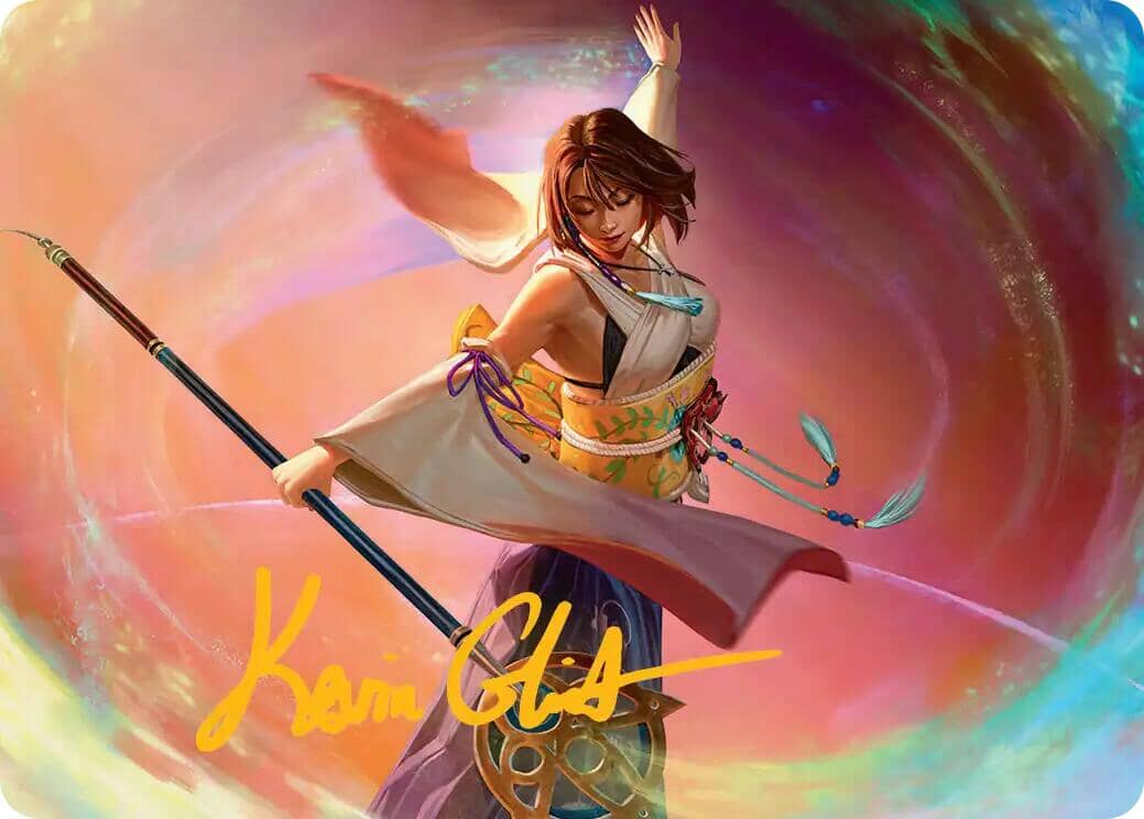 Yuna, Grand Summoner Art Card (Gold-Stamped Signature) [FINAL FANTASY Art Series] MTG Single Magic: The Gathering  | Multizone: Comics And Games