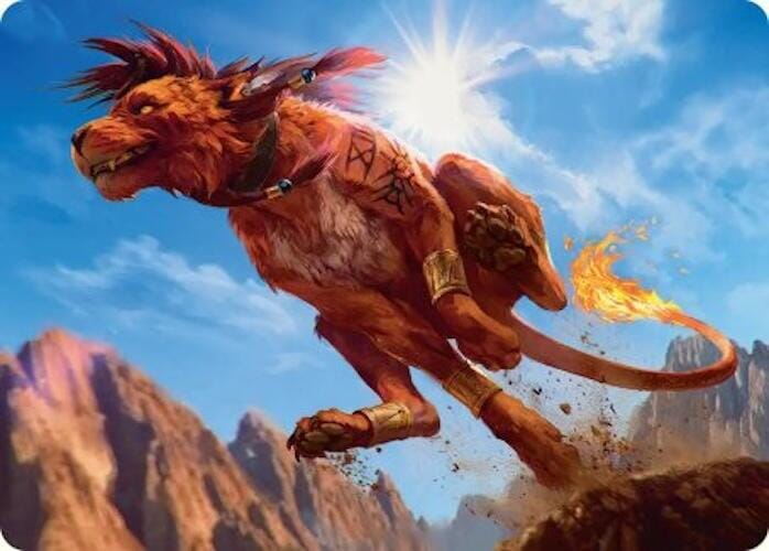 Red XIII, Proud Warrior Art Card [FINAL FANTASY Art Series] MTG Single Magic: The Gathering  | Multizone: Comics And Games