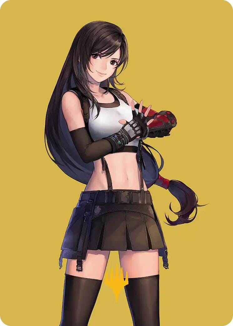 Tifa, Martial Artist Art Card (Gold-Stamped Planeswalker Symbol) [FINAL FANTASY Art Series] MTG Single Magic: The Gathering  | Multizone: Comics And Games